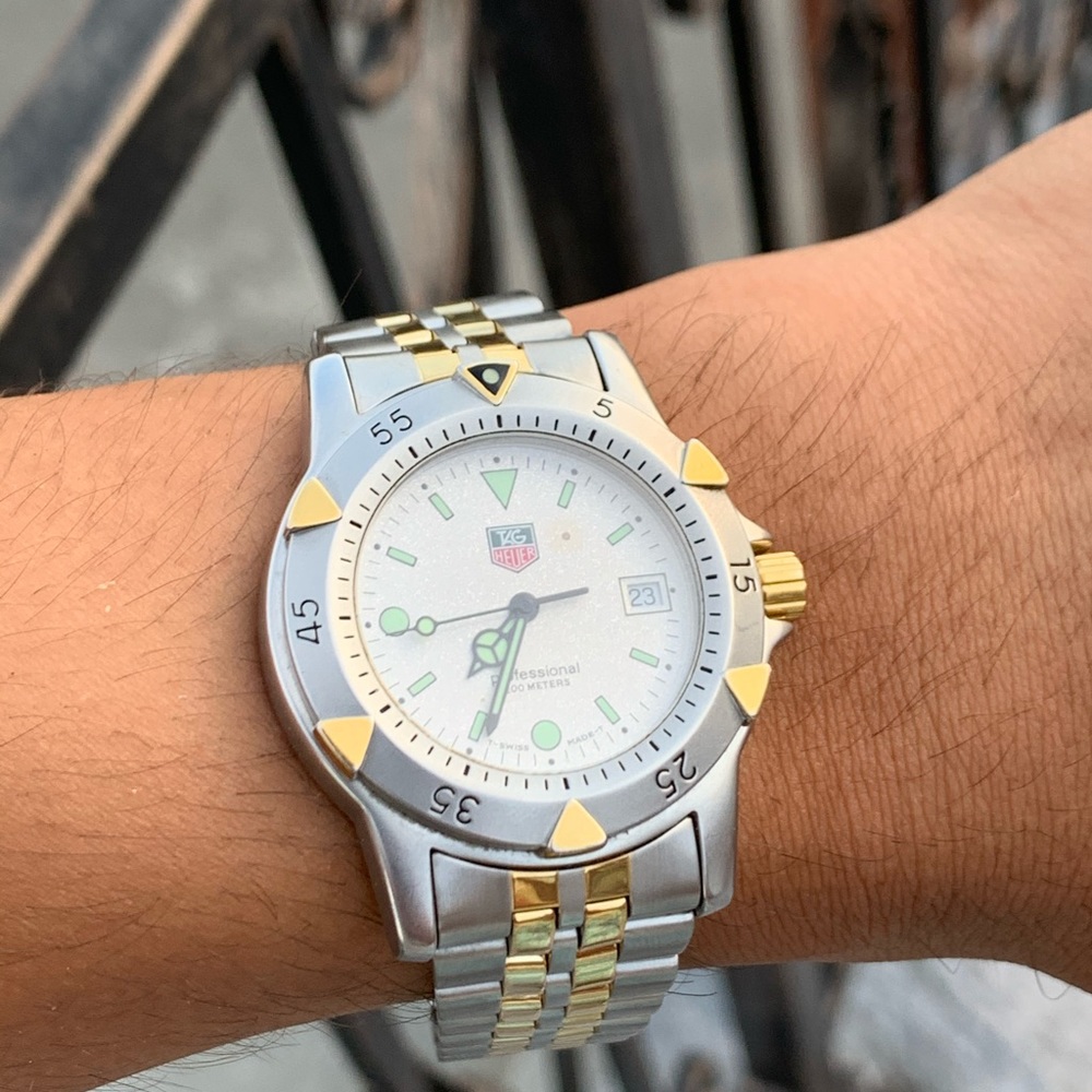 Tag Heuer 1500 Professional gold and SS two-tone